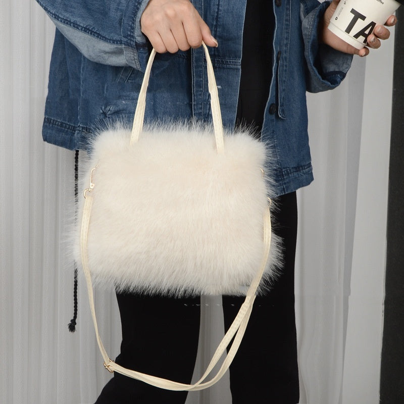 Portable Plush Bag Fashion Shoulder Bag