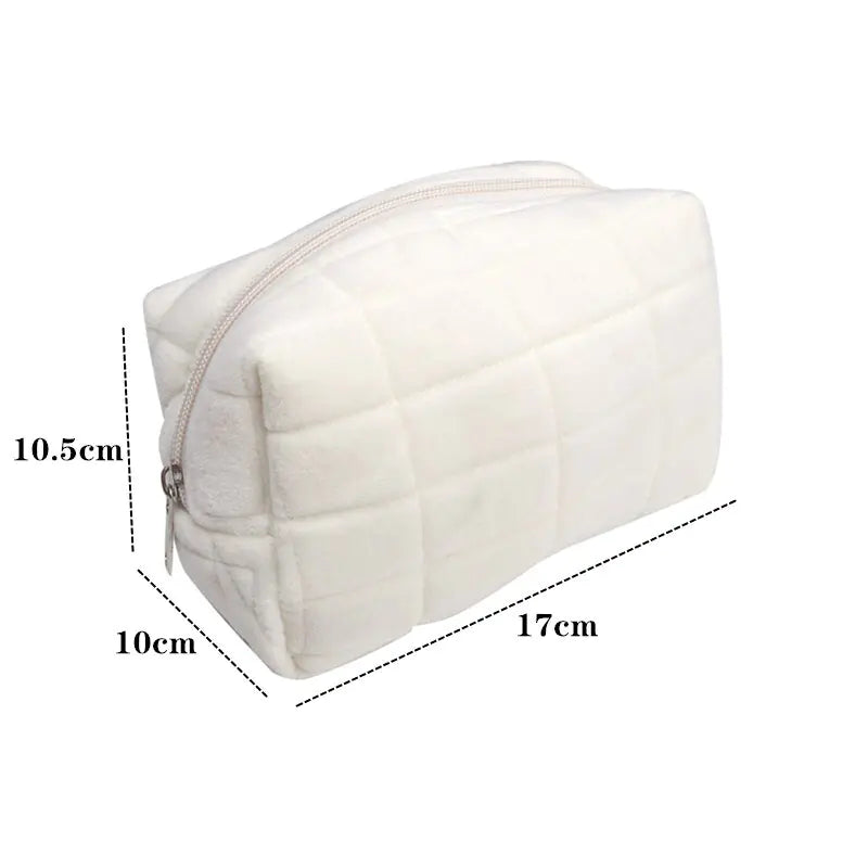 Faux Fur Makeup Bag for Women