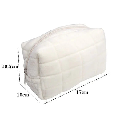 Faux Fur Makeup Bag for Women