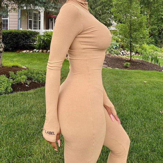 Women Embroidery Zipper High Neck Long Sleeve Bodycon Jumpsuit Shorts Rompers Party Clubwear Outfits Bodysuit