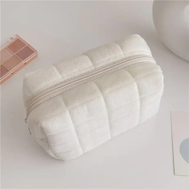 Faux Fur Makeup Bag for Women