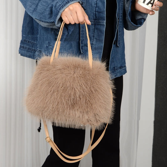 Portable Plush Bag Fashion Shoulder Bag